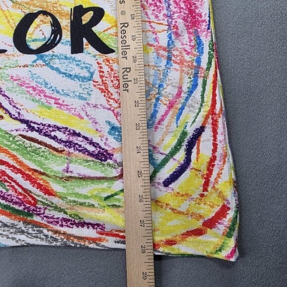 Broken Crayons Still Color Shirt Womens XL Motivational Rainbow Colorful Tee - Picture 4 of 7
